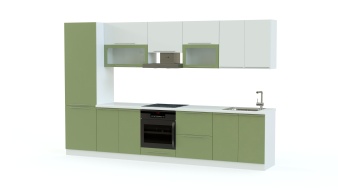 Кухня Оливия BMS зеленого цвета