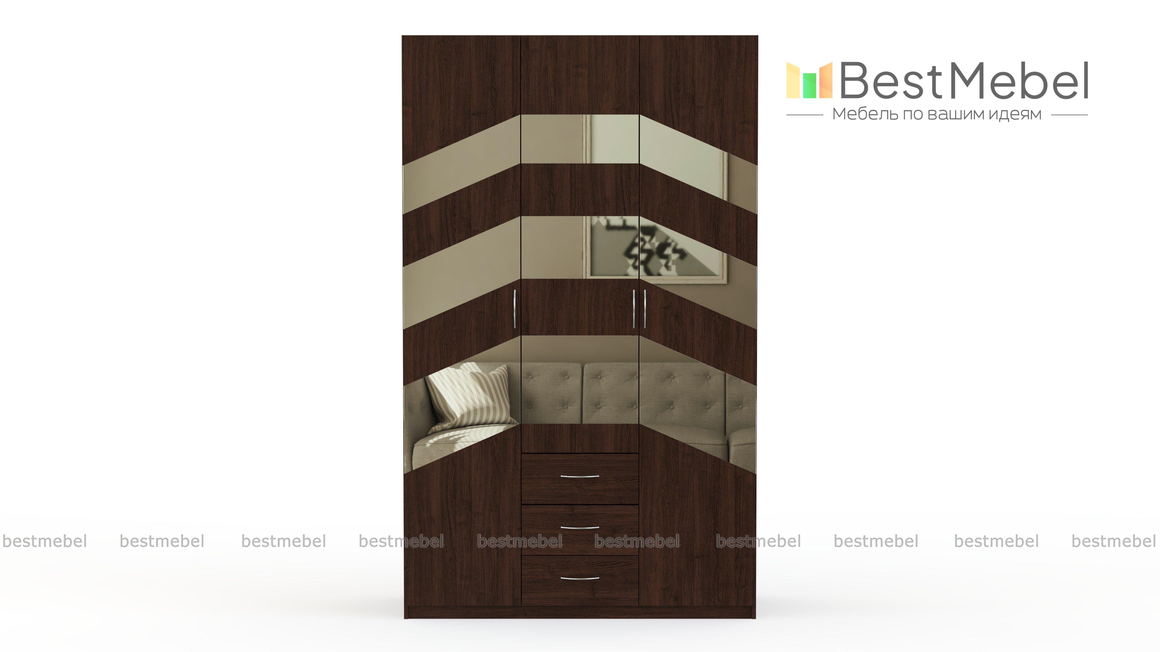 Распашной шкаф Паулина 59.1 BMS - Фото