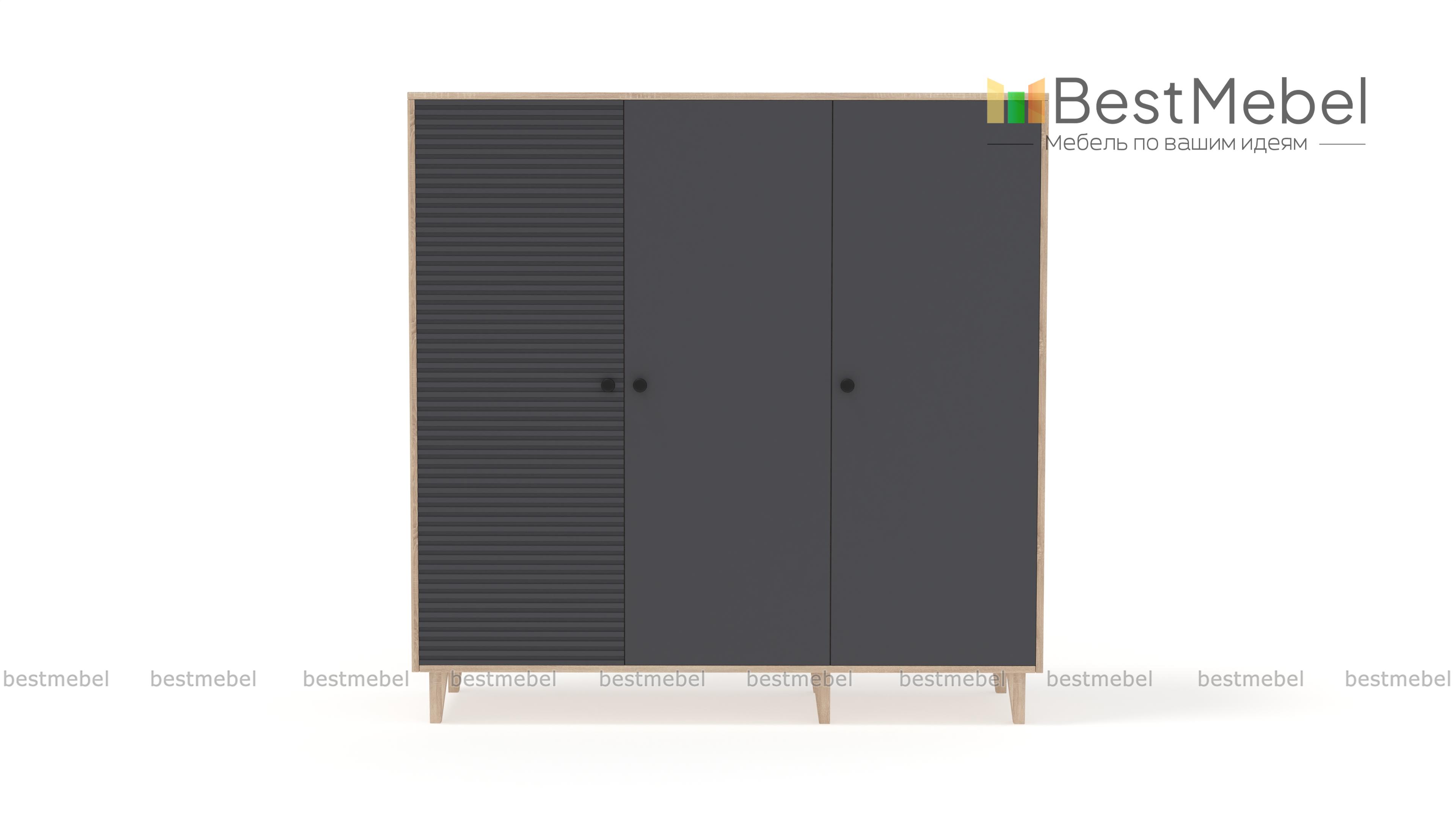 Шкаф распашной Брукс 4 BMS - Фото