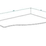 ЭСКИЗ Столешница  №000129471 (1400х16х950)