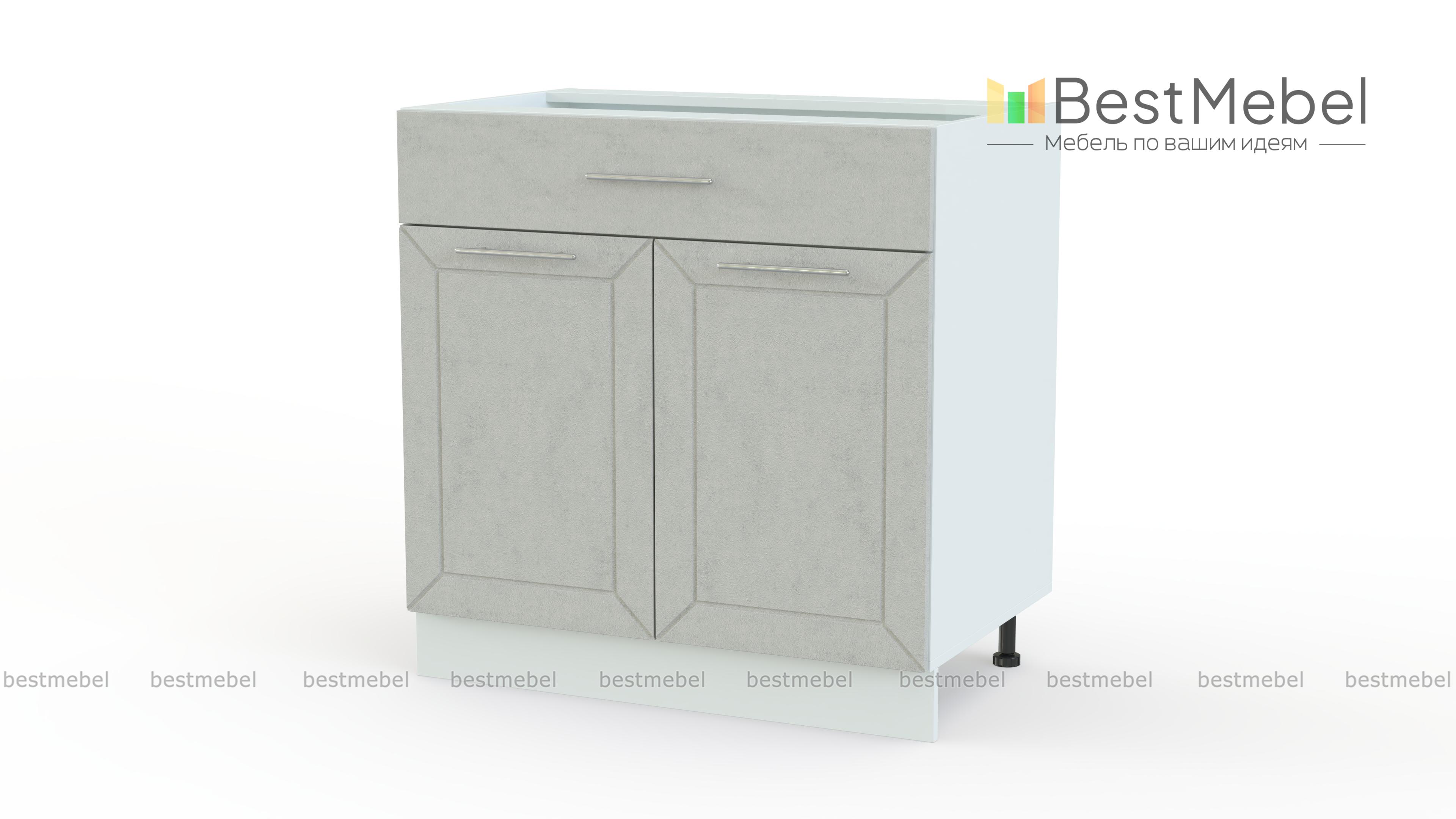 Шкаф нижний с 2-мя дверцами и ящиком Тетчер BMS - Фото