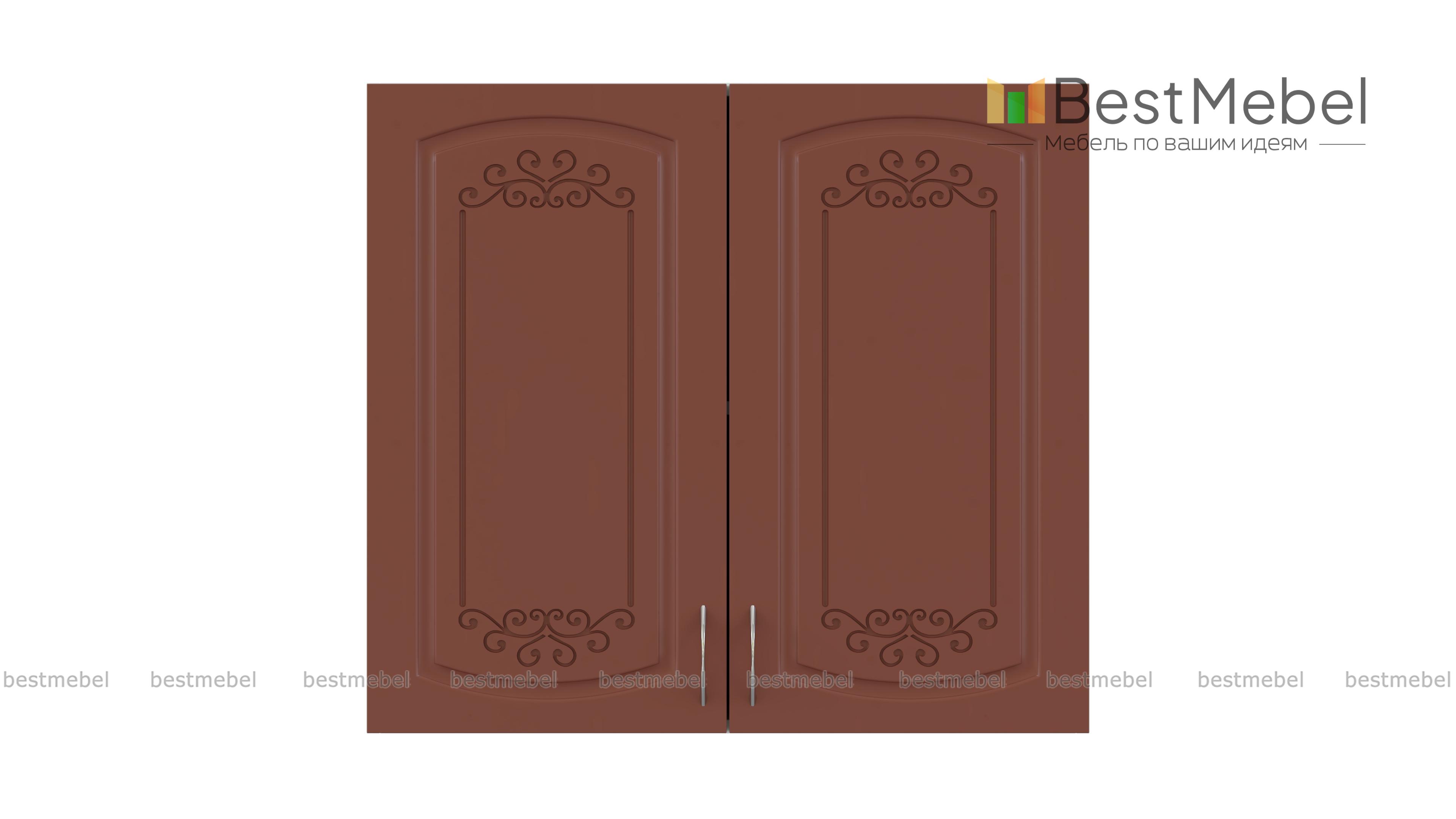 Шкаф навесной  2 двери Глория BMS - Фото