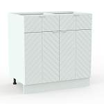 Шкаф нижний с 2-мя дверцами и 2-мя ящиками Анаис BMS - Фото 3