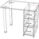 Схема сборки Стол для ноутбука Абсолют-8 BMS