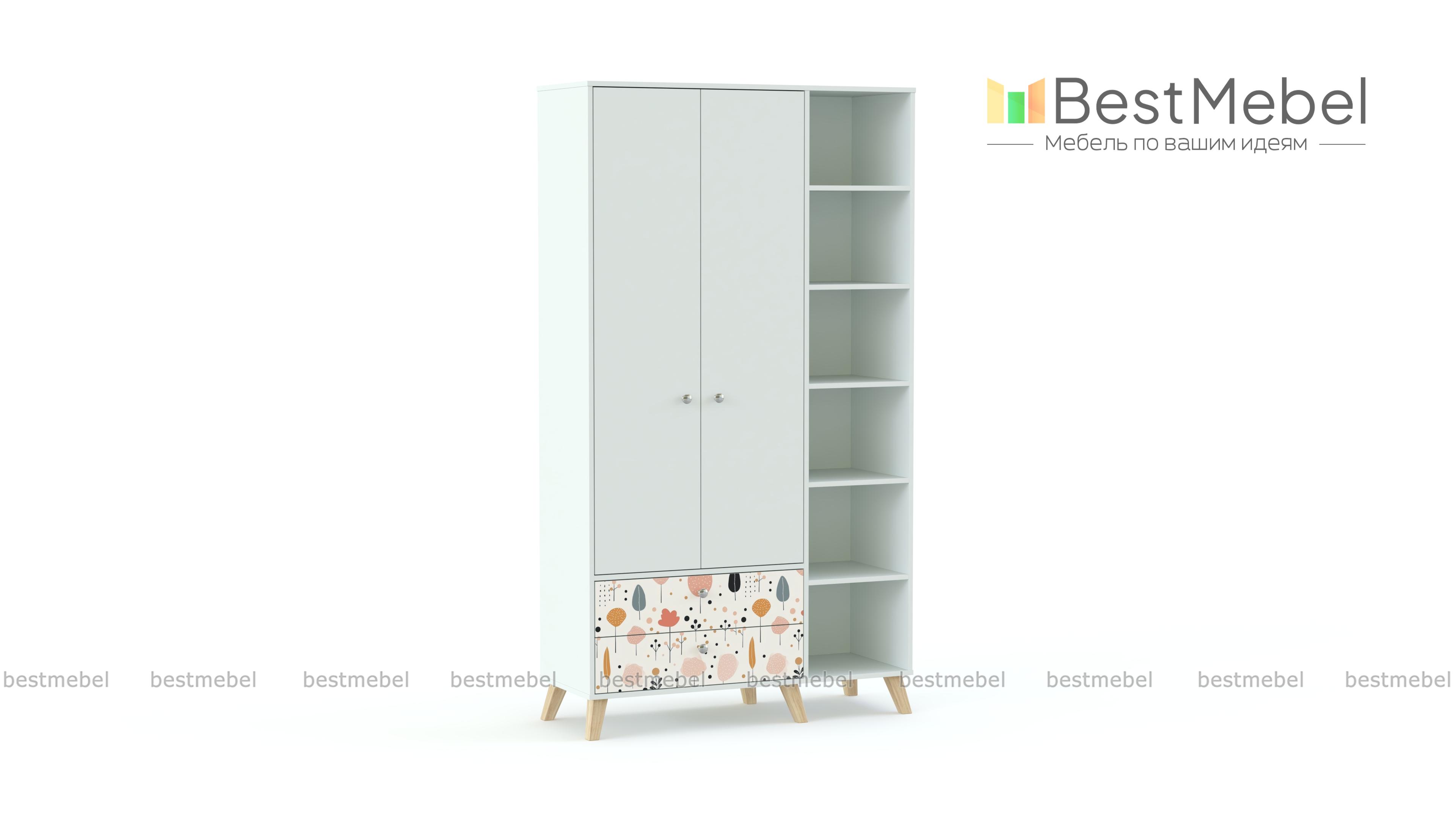 Шкаф распашной Эльза 4 BMS - Фото