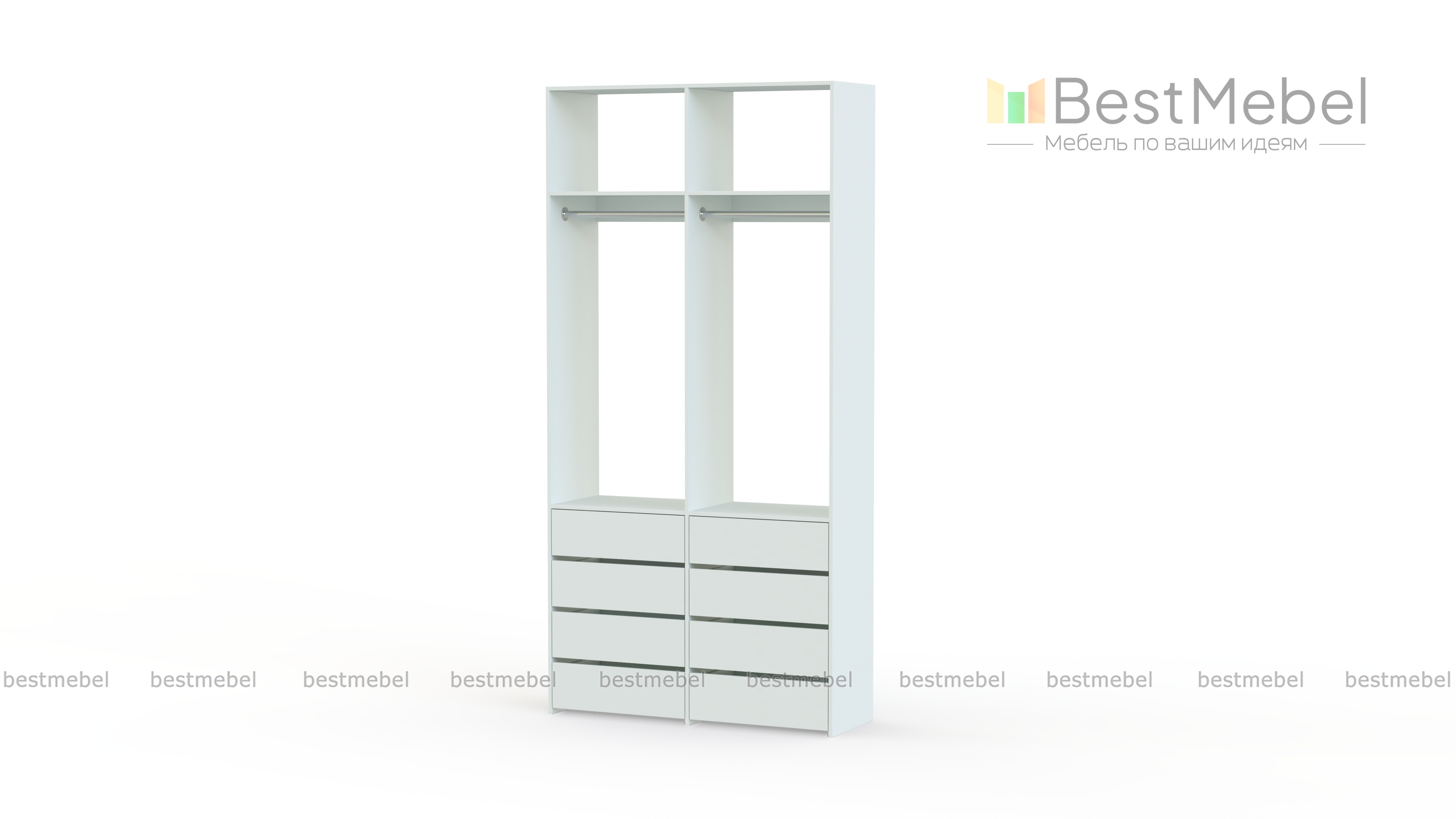 Стеллаж для одежды Мирта 44 BMS