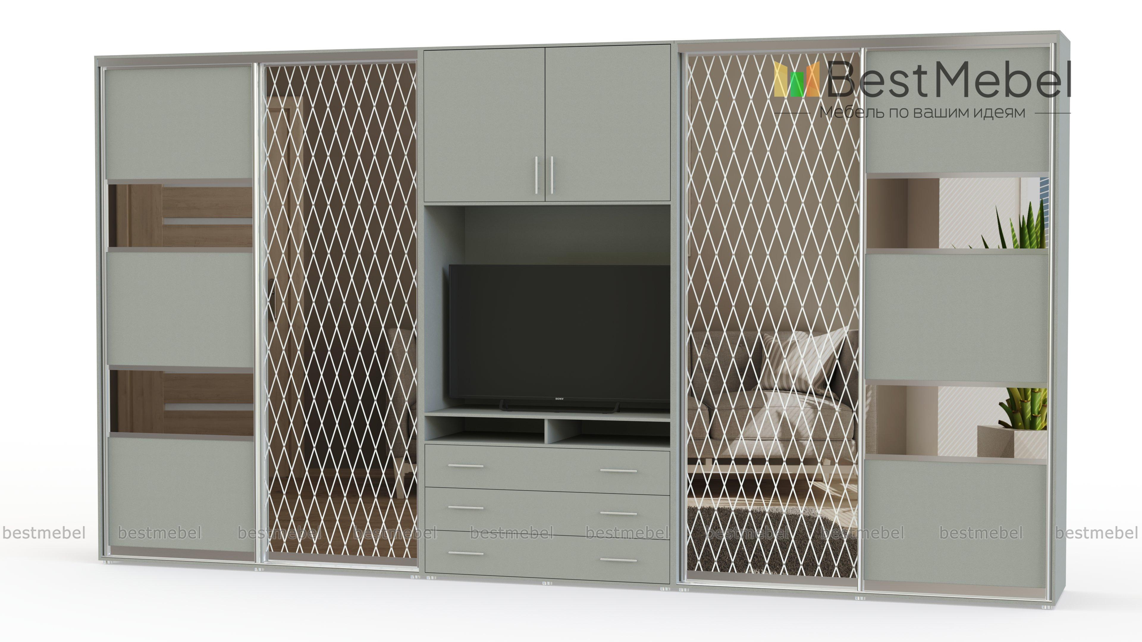 Двойной шкаф-купе Дора 10 BMS - Фото