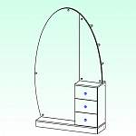 Схема сборки Комод с зеркалом Трисс 2 BMS