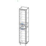 Схема сборки Шкаф-пенал Мелина 7 BMS