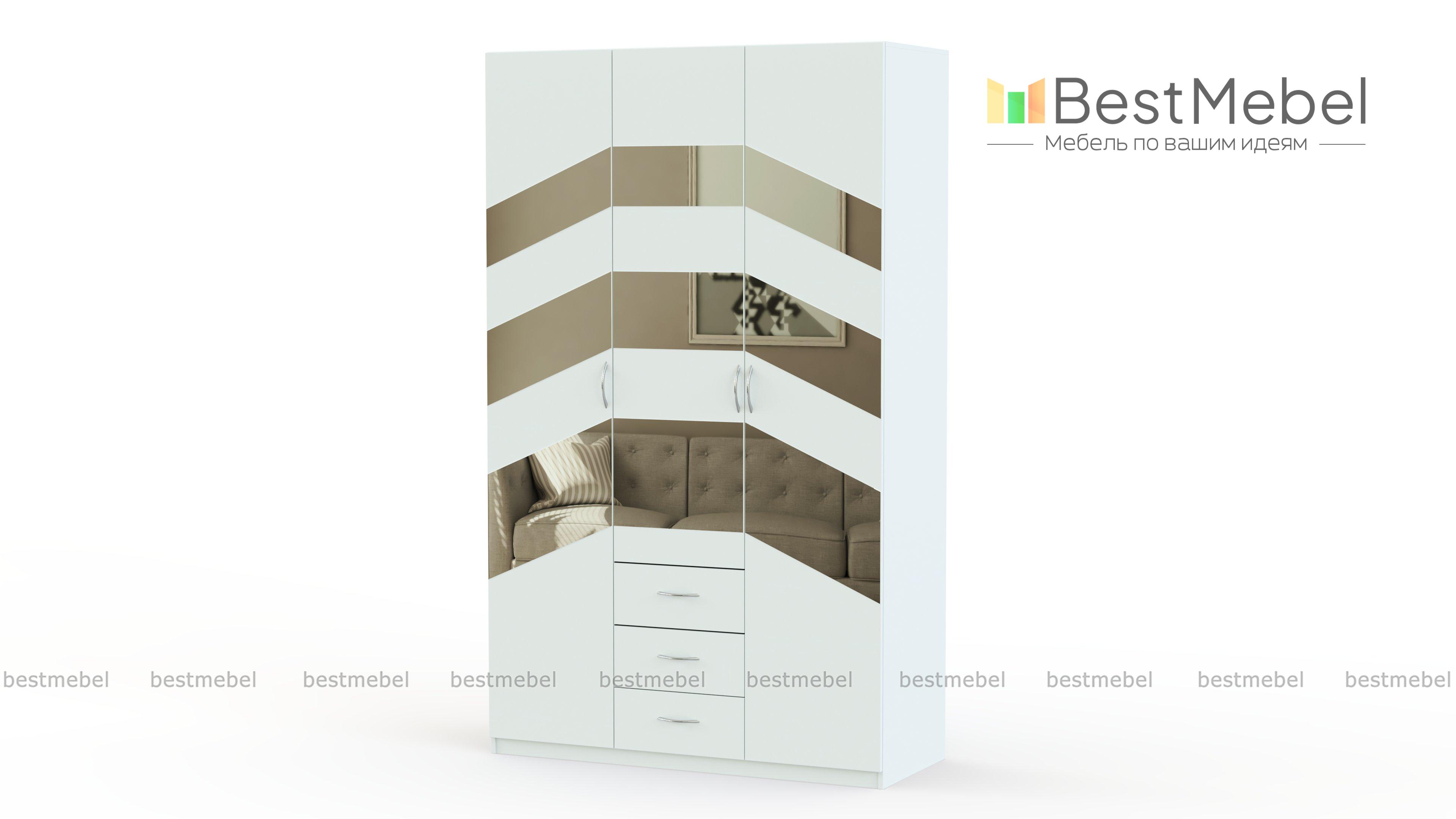 Распашной шкаф Паулина 59.1 BMS - Фото