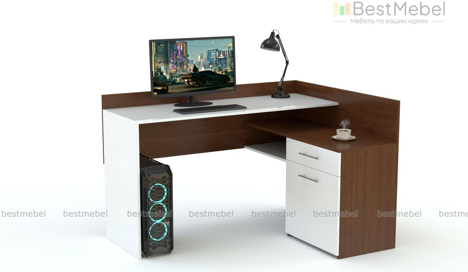 Угловой компьютерный стол Мен BMS - Фото