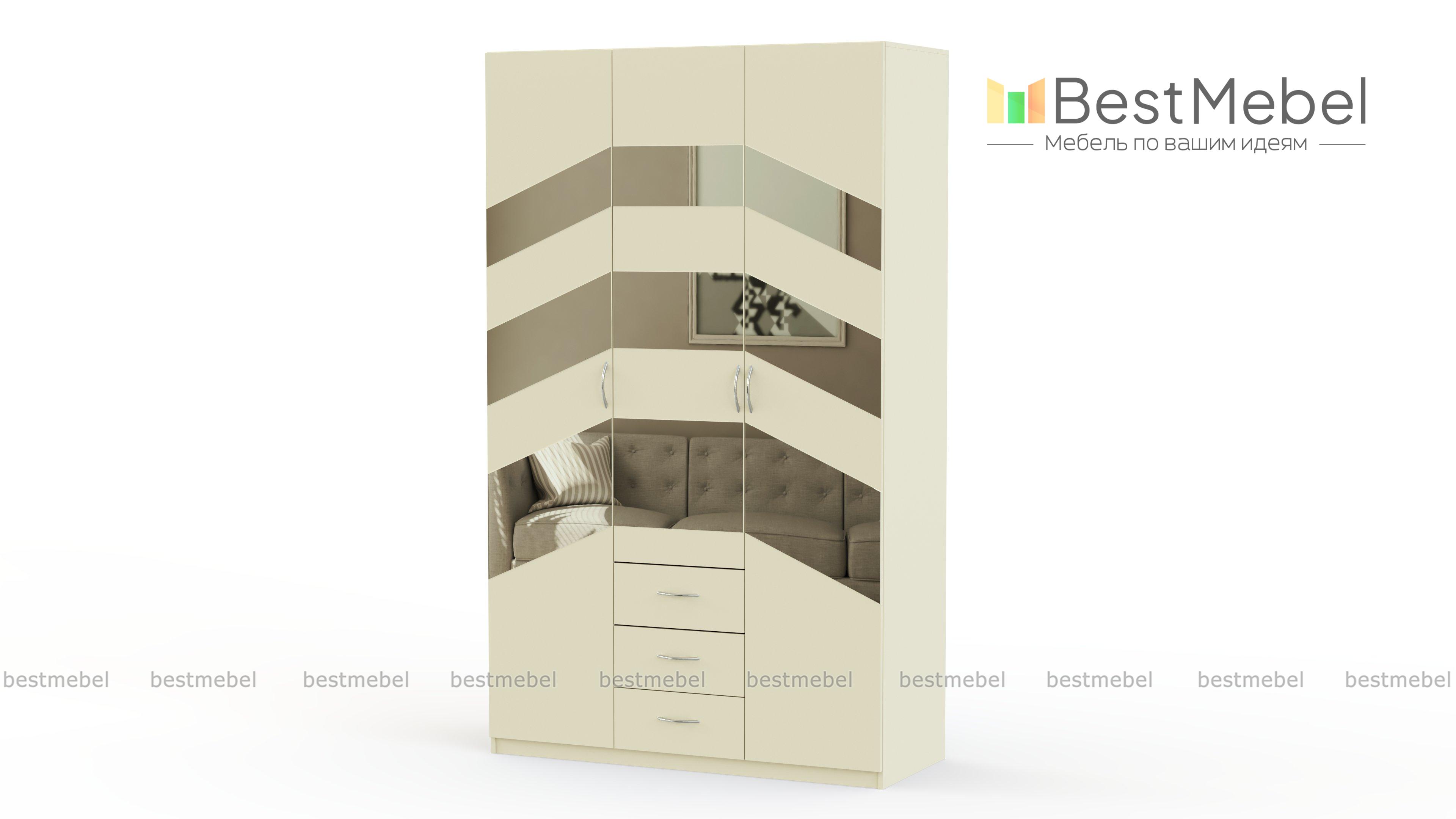 Распашной шкаф Паулина 59.1 BMS - Фото