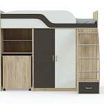 Кровать-чердак с рабочей зоной Мираж К22 BMS - Фото 3