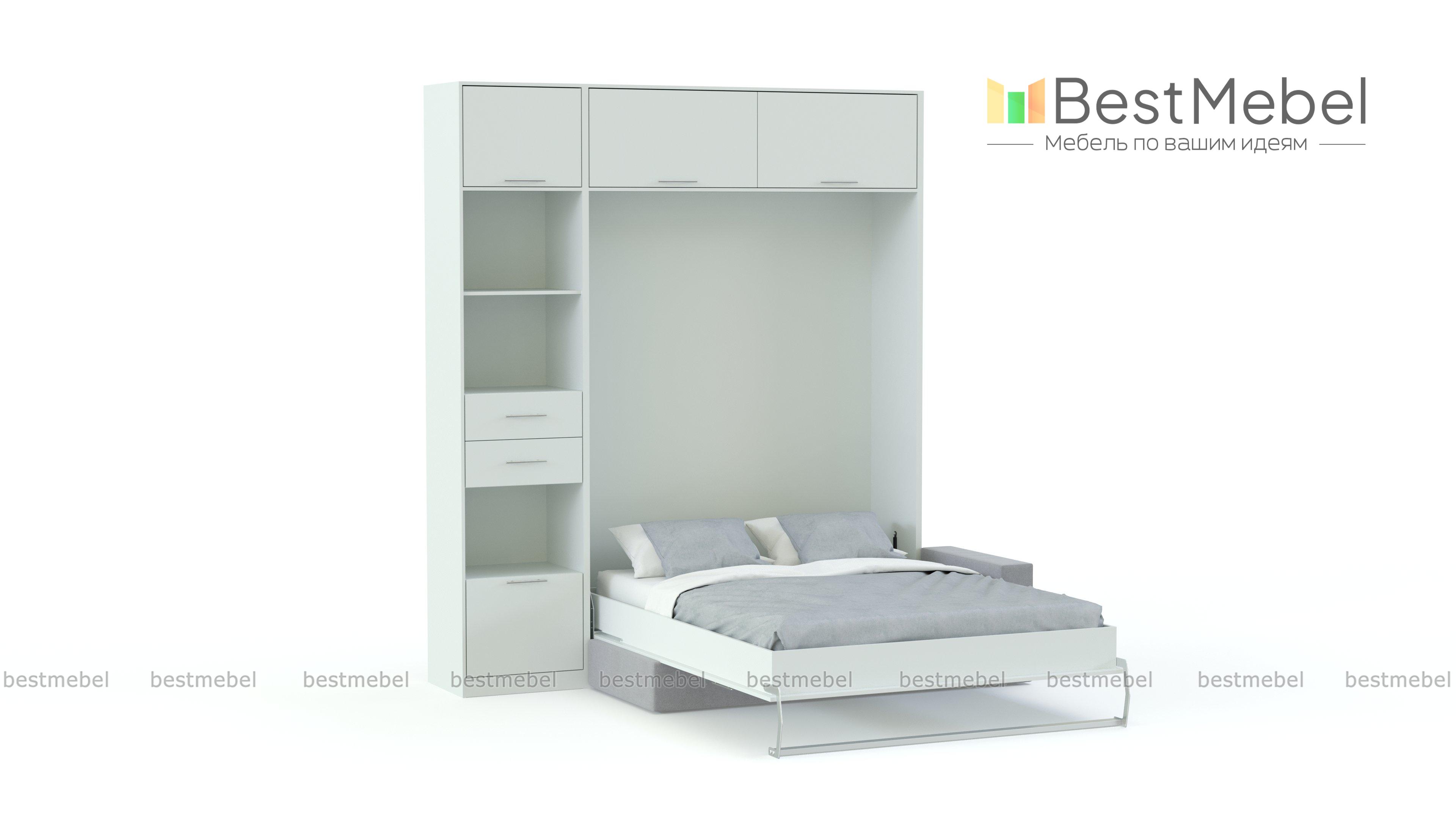 Шкаф-кровать с диваном Долли 50 BMS - Фото