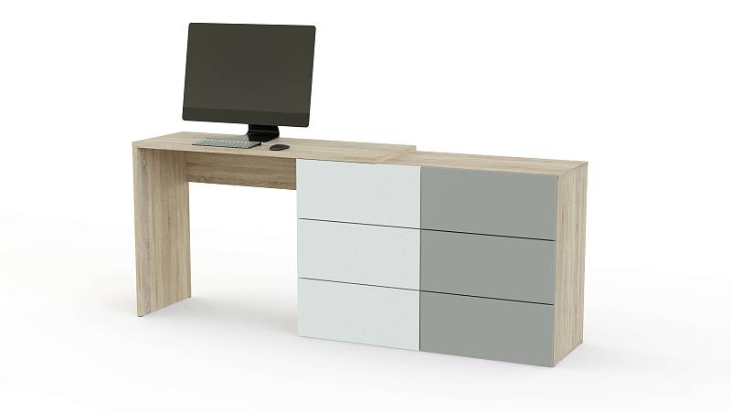 Комод со столом Капри BMS