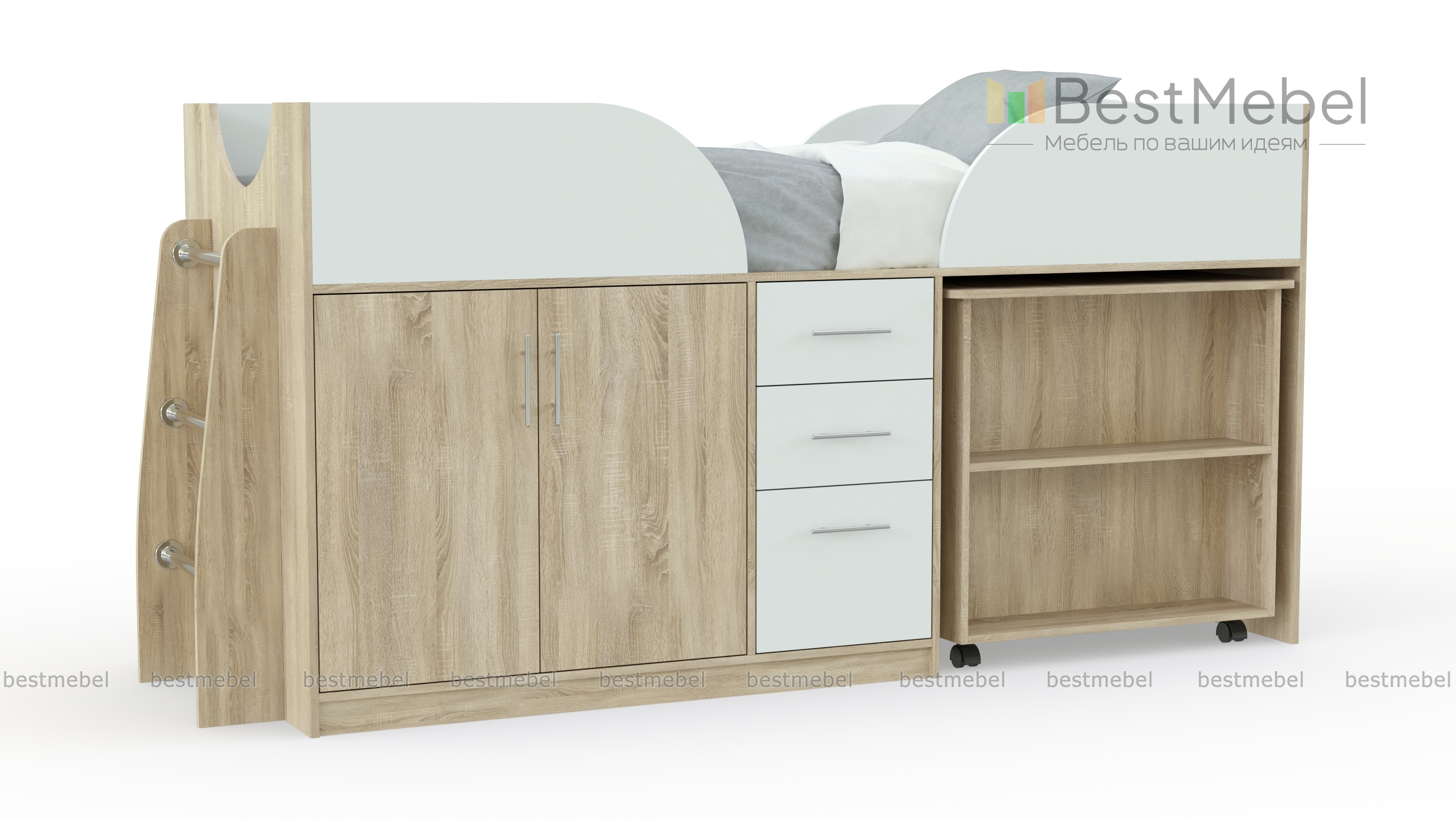 Детская кровать-чердак Дет41 BMS