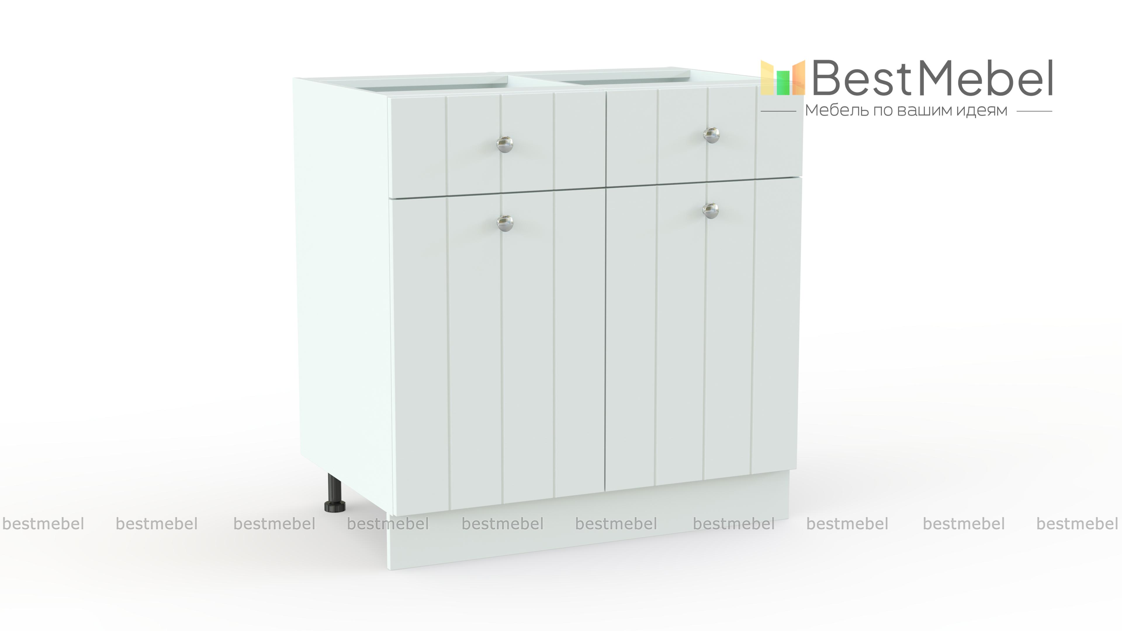 Шкаф нижний с 2-мя дверцами и 2-мя ящиками Прованс BMS - Фото