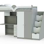 Кровать-чердак с рабочей зоной Мираж К-32 BMS - Фото 7