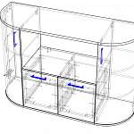 Схема сборки Комод радиусный Флер 6 BMS