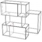 Схема сборки Полка для книг МБ 9.1 BMS