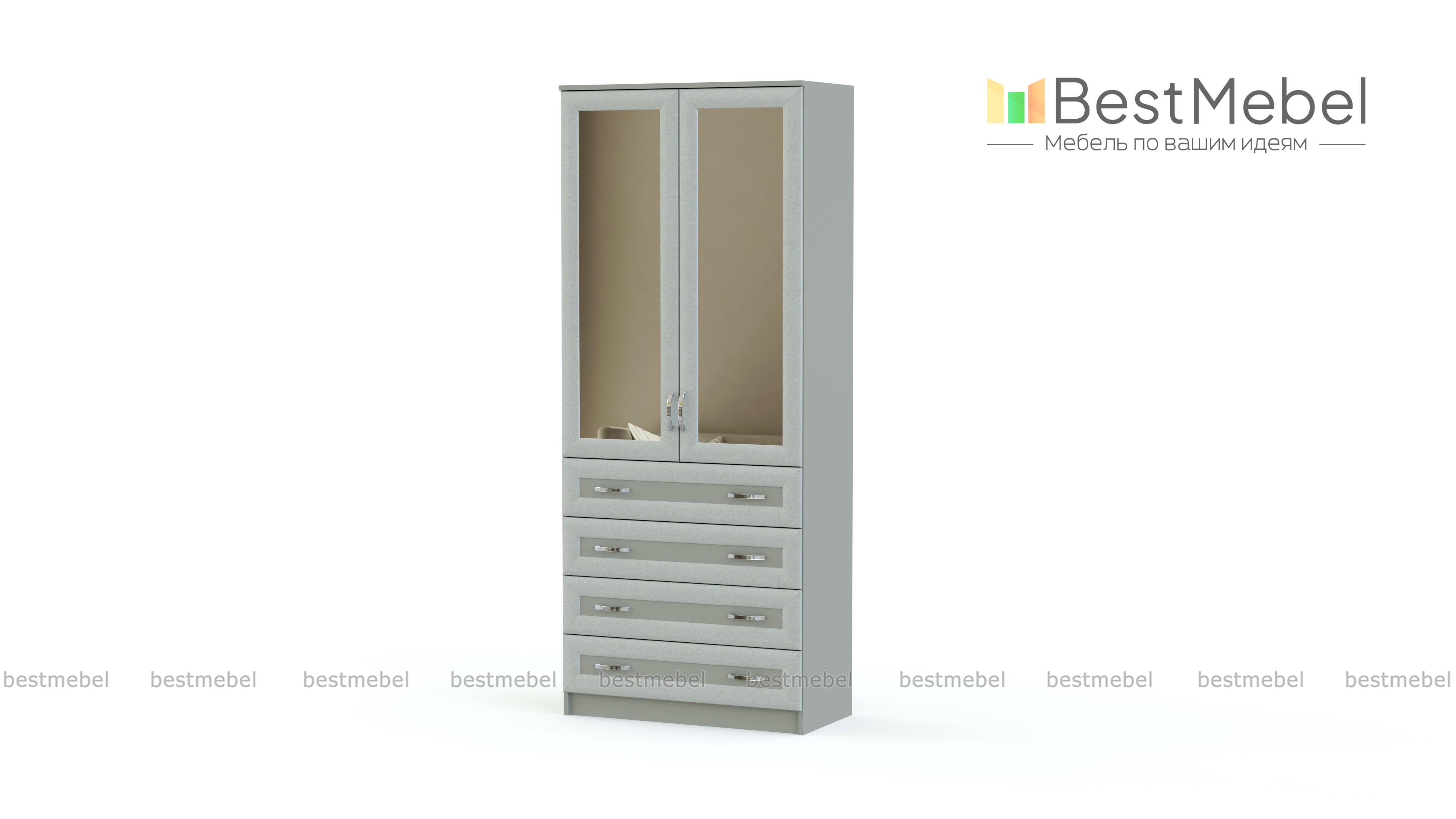 Шкаф распашной Классика 2.4 BMS - Фото