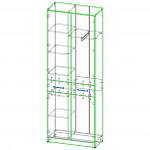 Схема сборки Сити Шкаф 2-х дверный BMS