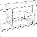 Тумба под ТВ Аляска 3 BMS