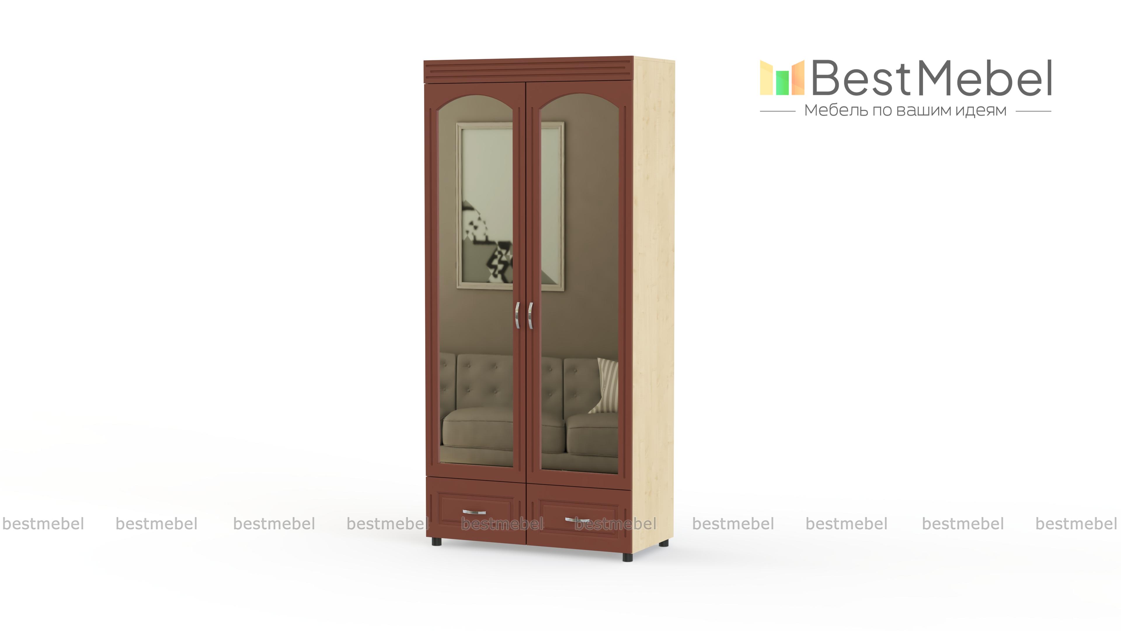 Распашной шкаф Элизабет К 3 BMS - Фото