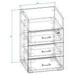 Тумба приставная офисная МГ-411 BMS
