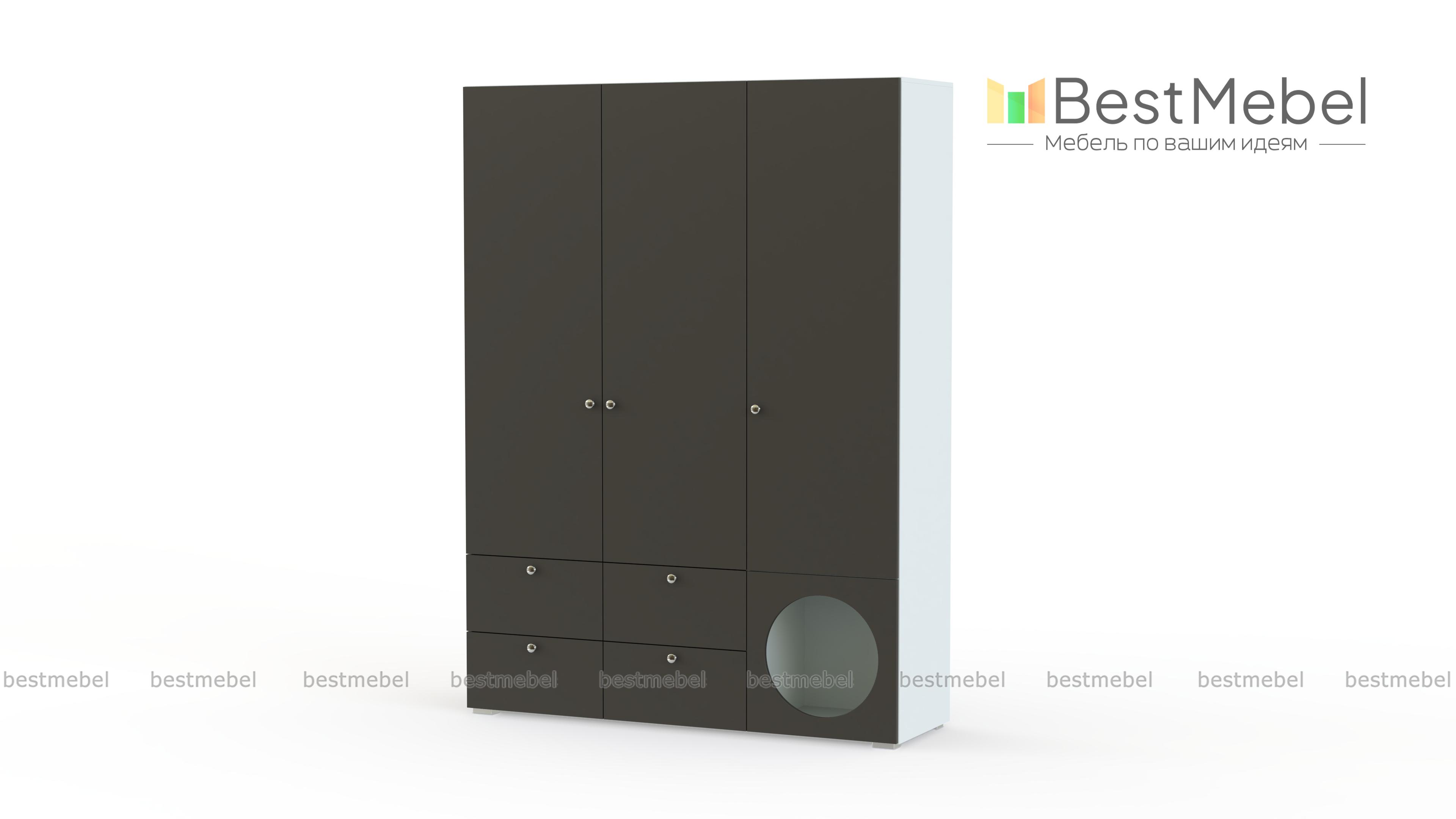 Шкаф распашной Авелин 4 BMS - Фото