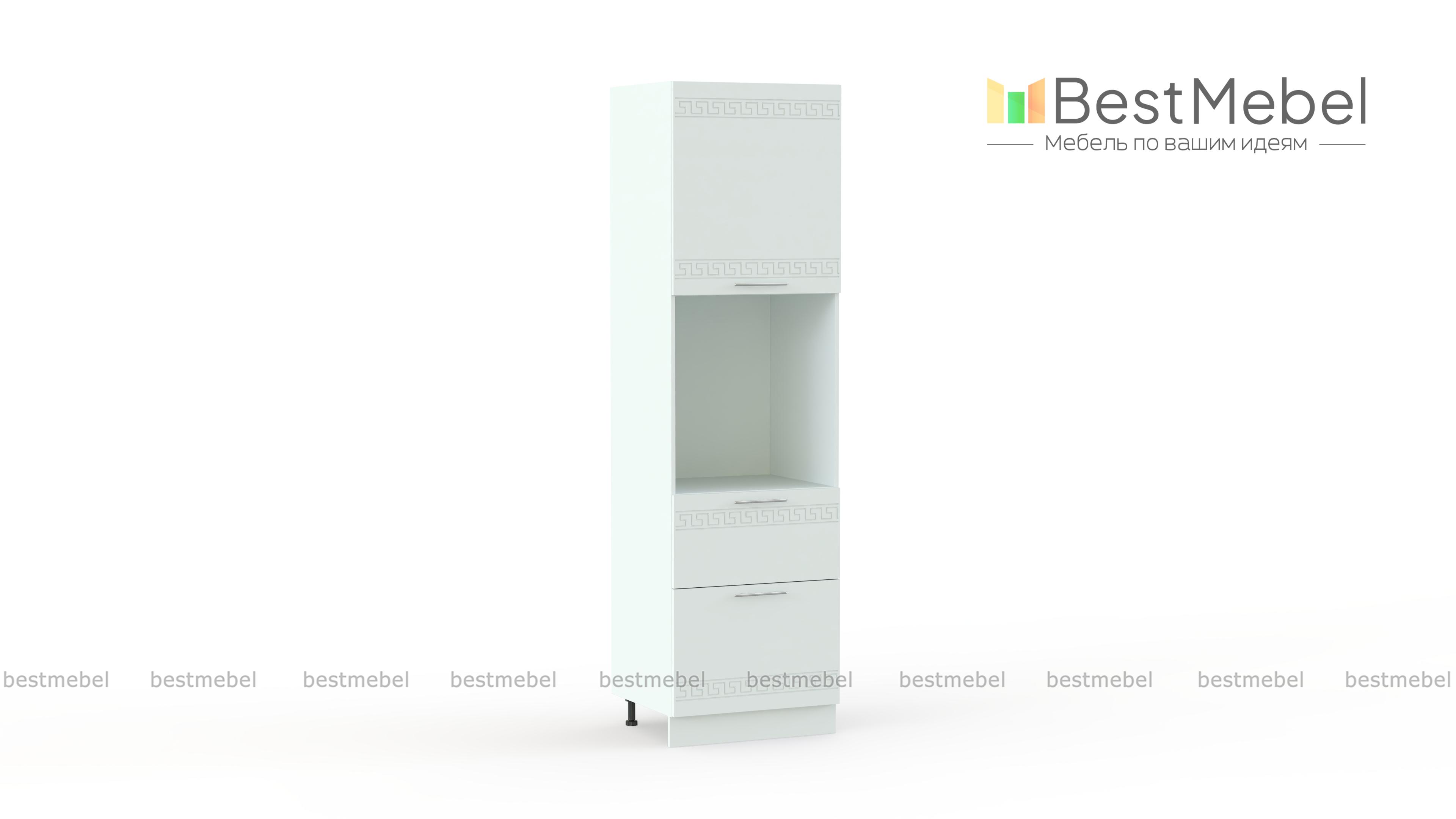 Шкаф-пенал с нишей 2 ящика Греция BMS - Фото