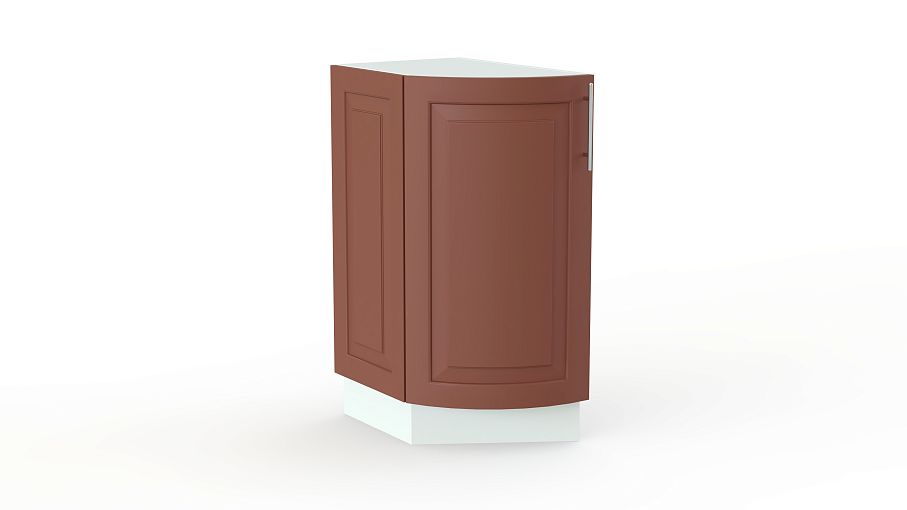 Шкаф нижний торцевой радиусный Ирен BMS - Фото