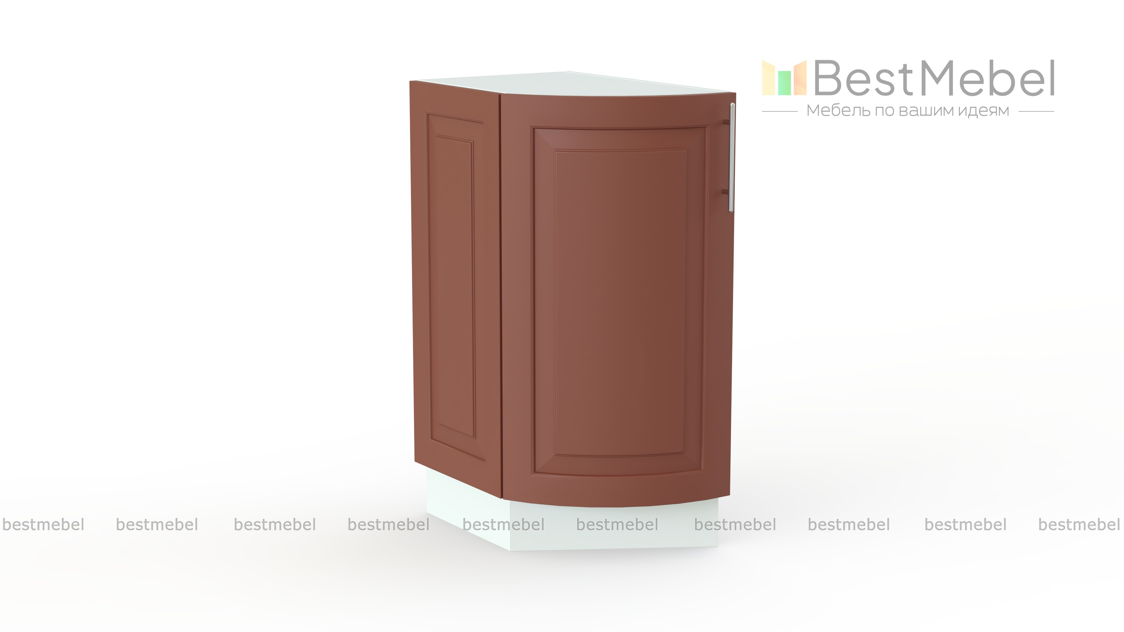 Шкаф нижний торцевой радиусный Ирен BMS