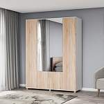 Шкаф Карина 4х створчатый с зеркалом К42 BMS - Фото 11