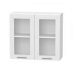 Шкаф навесной 2 двери со стеклом Греция BMS - Фото 10