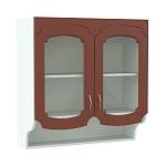 Эмилия шкаф-витрина фигурный с полками BMS - Фото 3