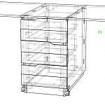 Схема сборки Кухонный стол Немо 4 BMS