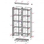 Схема сборки Стеллаж Бетховен 3 BMS