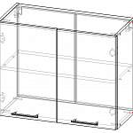 Схема сборки Шкаф верхний с 2-мя дверцами Валерий BMS