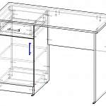 Схема сборки Письменный стол Ронда BMS